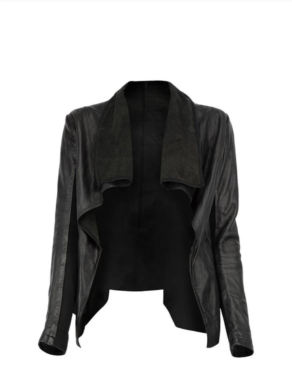 All Saints Datya Waterfall Leather Jacket - Picture 8 of 10